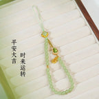 Hetian Jade crystal phone charm for peace and serenity, Crystalvana