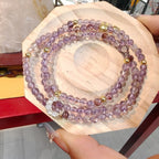 Natural Amethyst Phantom Multi-Wrap Bracelet - Crystalvana