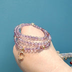 Natural Amethyst Phantom Multi-Wrap Bracelet - Crystalvana