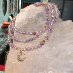 Natural Amethyst Phantom Multi-Wrap Bracelet - Crystalvana