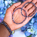 Iolite Beaded Bracelet – natural Iolite crystal bracelet by Crystalvana