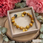 Natural Tiger Eye Bracelet Wealth Beast Charm Crystalvana