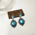 New Chinese Style Blue Tassel Earrings No Piercing Needed Cl