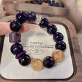 Ocean Dream Amethyst and Citrine multi-stone bracelet for harmony, Crystalvana