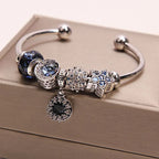 Handcrafted Blue Moon & Star Wish Bracelet | Crystal Jewelry - Image 2