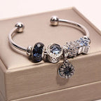 Handcrafted Blue Moon & Star Wish Bracelet | Crystal Jewelry - Image 3