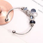 Handcrafted Blue Moon & Star Wish Bracelet | Crystal Jewelry - Image 6