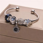Handcrafted Blue Moon & Star Wish Bracelet | Crystal Jewelry - Image 7