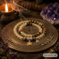 Natural Brazilian Citrine 6mm Double Bracelet | Abundance & Solar Energy | Crystalvana