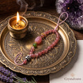 Strawberry Quartz Crystal Phone Charm | Joy & Creativity | Crystalvana