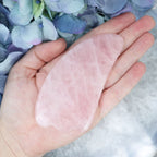 Rose Quartz Gua Sha Tool – natural Rose Quartz gua sha facial tool by Crystalvana