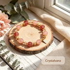 Strawberry Quartz Crystal Bracelet Love Relationship Healing